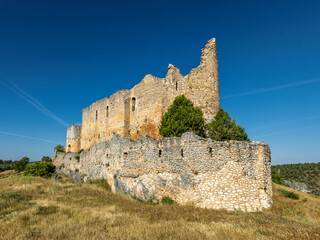 Ucero Castle stands strong in the hills of Soria, Spain