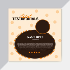 Creative Client Testimonial Design.
