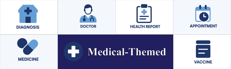 Obraz premium Comprehensive Medical Care: Diagnosis, Doctors, Health Reports, and Vaccines