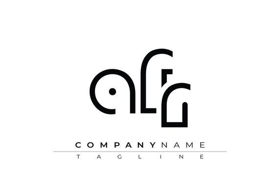 AFR abstract letter design. Modern Business Logo Design With Abstract Typography and Contemporary Style