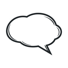 Fototapeta premium Thought bubble for creative ideas with empty space for text