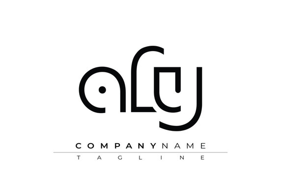 AFY abstract letter design. Modern Business Logo Design With Abstract Typography and Contemporary Style