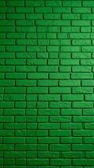 Fototapeta premium Emerald green brick wall