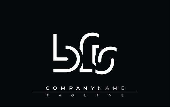 BFS abstract letter design. Modern Business Logo Design With Abstract Typography and Contemporary Style