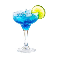 Blue Summer Cocktail Drink – Transparent Background PNG.