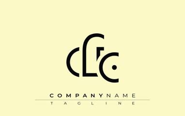 CFC abstract letter design. Modern Business Logo Design With Abstract Typography and Contemporary Style