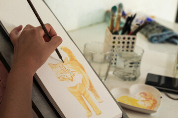artist at work
