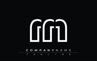 FFF abstract letter design. Modern Business Logo Design With Abstract Typography and Contemporary Style