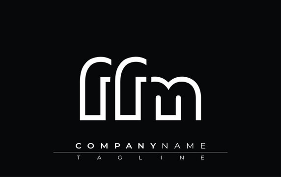 FFM abstract letter design. Modern Business Logo Design With Abstract Typography and Contemporary Style