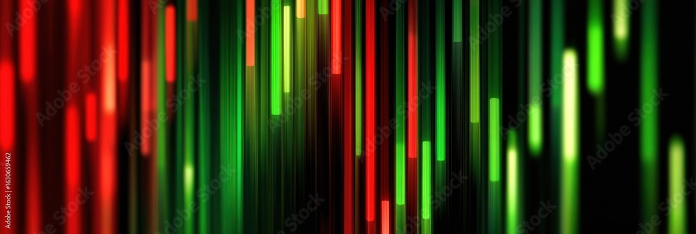 Poster colorful vertical light patterns create a vibrant abstract background for digital art or design proj