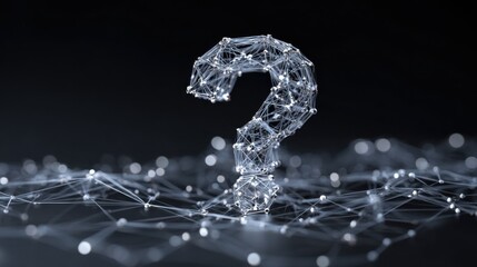 question mark network digital art
