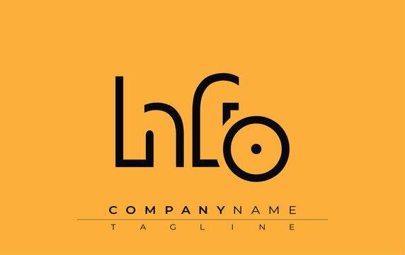 HFO abstract letter design. Modern Business Logo Design With Abstract Typography and Contemporary Style