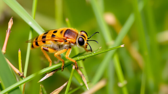 mini lepre tra l'erba scruta attenta in cerca di predatori