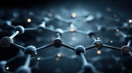 intricate molecular structure glowing dark