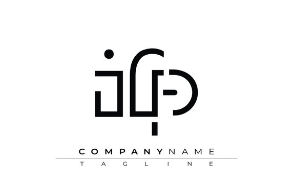 IFP abstract letter design. Modern Business Logo Design With Abstract Typography and Contemporary Style