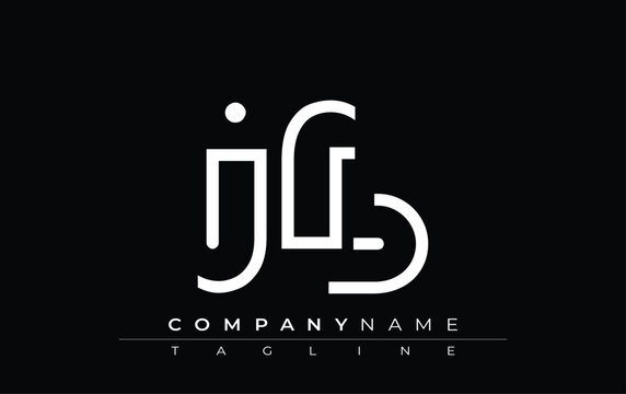 JFB abstract letter design. Modern Business Logo Design With Abstract Typography and Contemporary Style