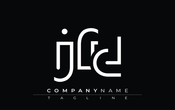 JFD abstract letter design. Modern Business Logo Design With Abstract Typography and Contemporary Style