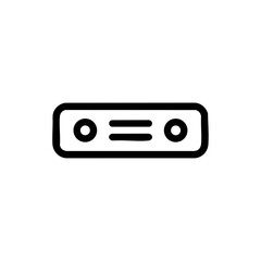 Obraz premium Outline icon of a level tool, used in construction and carpentry for alignment and measurement precision. 