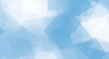 Naklejka premium Abstract Geometric Blue and White Soft Shapes Overlay Background Design