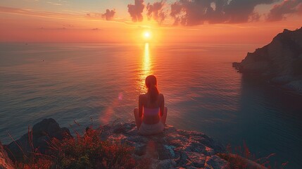 Girl in meditation