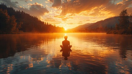 Girl in meditation
