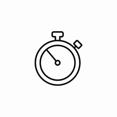Obraz premium stopwatch timer instrument icon sign vector
