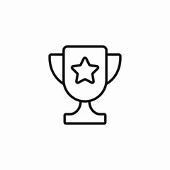 winner trophy award icon sign vector