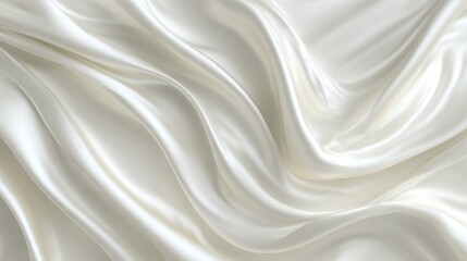 Obraz premium creamy silk fabric folds texture