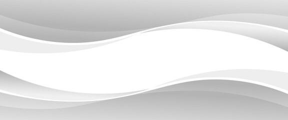 Vector gray line background curve element with white space for text and message design, overlapping layers, vector, modern abstract design vector. eps 10 © fathor