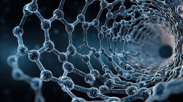 intricate molecular structure nanotube design
