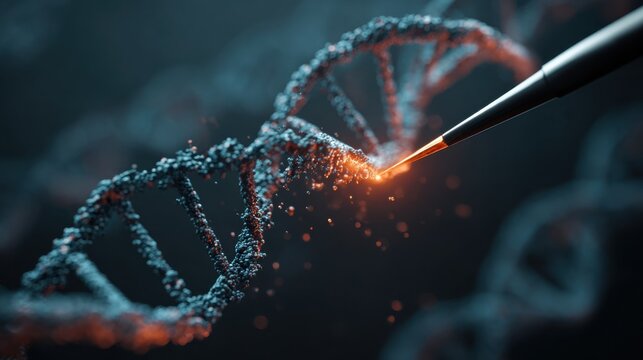 dna strand genetic research science