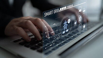 Smart grid system integrating renewable energy sources, energy storage, smart inverters, and demand...