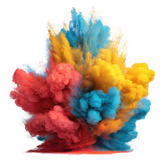 Obraz premium Explosion of colorful powder