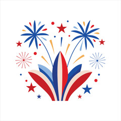 Fireworks Decor Vector Design for Celebrations