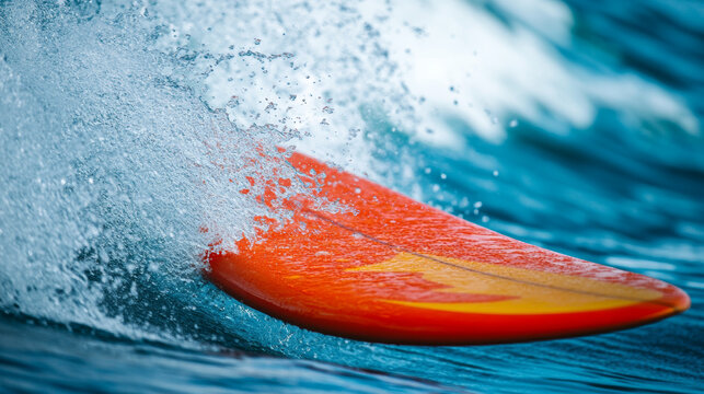 Water Sports Surfboard, wetsuit.
