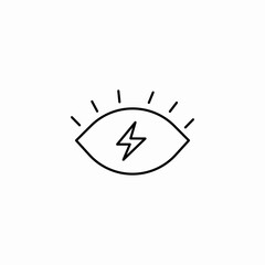 bright eye lightning icon sign vector