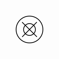 do not pupil icon sign vector