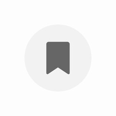 Naklejka premium bookmark ribbon icon sign vector