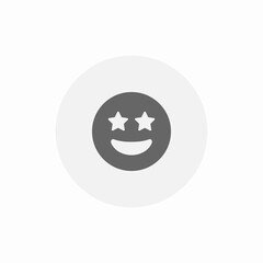 captivated mood icon sign vector