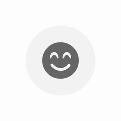 happy mood icon sign vector