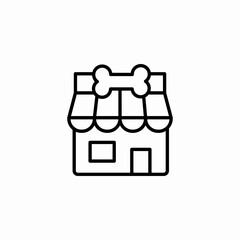 pet shop store icon sign vector