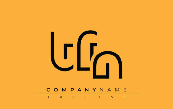 TFN abstract letter design. Modern Business Logo Design With Abstract Typography and Contemporary Style