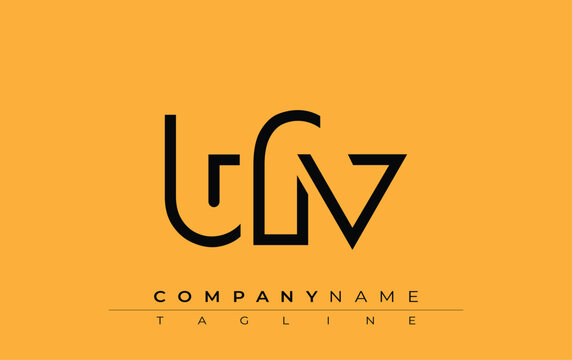 TFV abstract letter design. Modern Business Logo Design With Abstract Typography and Contemporary Style