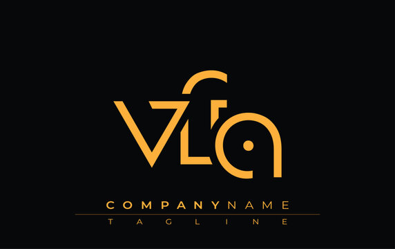 VFA abstract letter design. Modern Business Logo Design With Abstract Typography and Contemporary Style