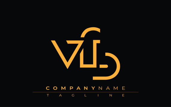 VFB abstract letter design. Modern Business Logo Design With Abstract Typography and Contemporary Style