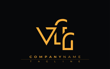 VFR abstract letter design. Modern Business Logo Design With Abstract Typography and Contemporary Style