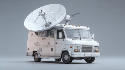satellite van digital model design