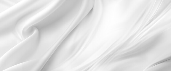White silk fabric