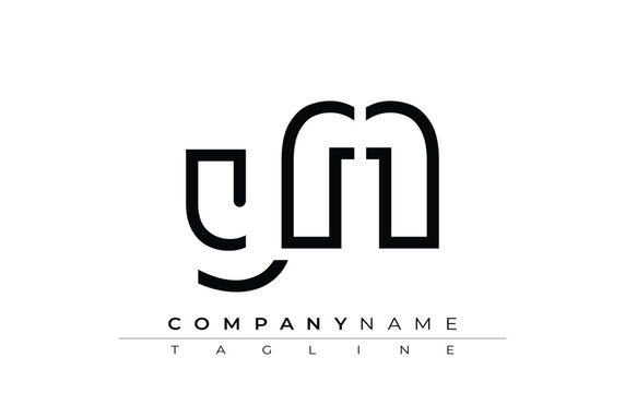 YFF abstract letter design. Modern Business Logo Design With Abstract Typography and Contemporary Style
