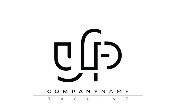YFP abstract letter design. Modern Business Logo Design With Abstract Typography and Contemporary Style